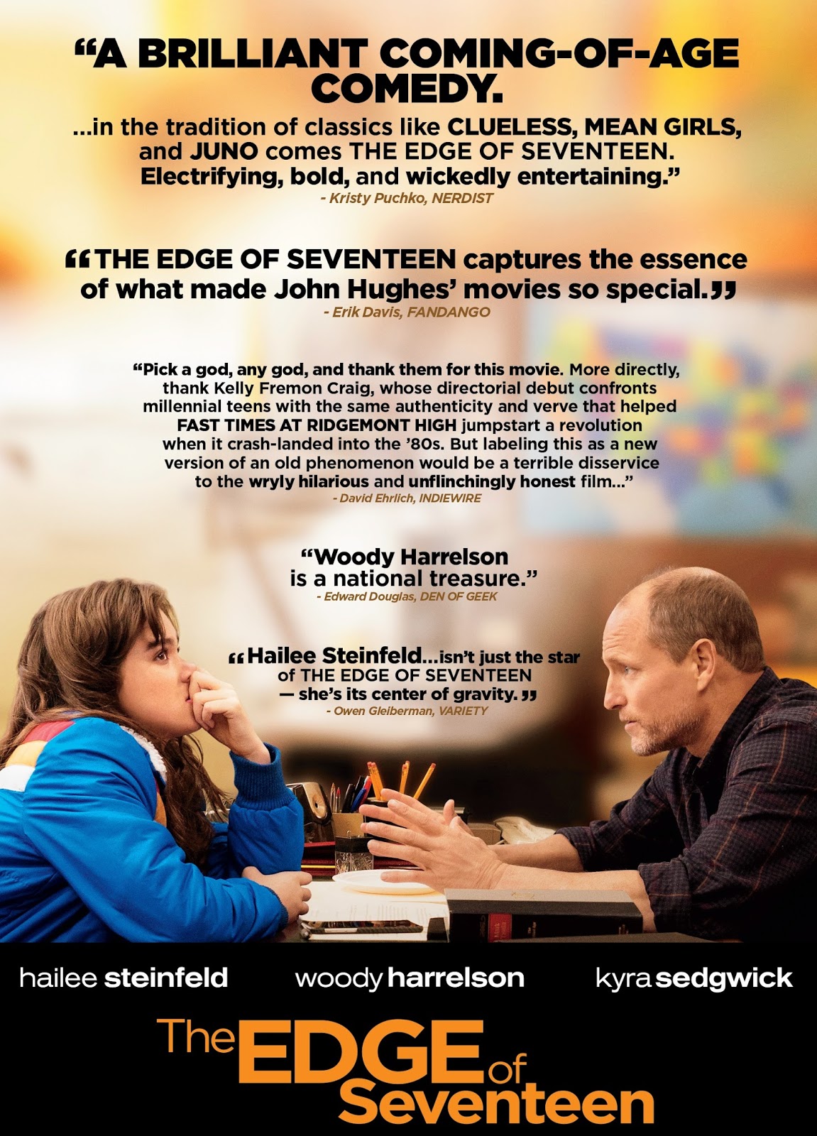 Cinematic Releases: The Edge of Seventeen (2016) - Reviewed.