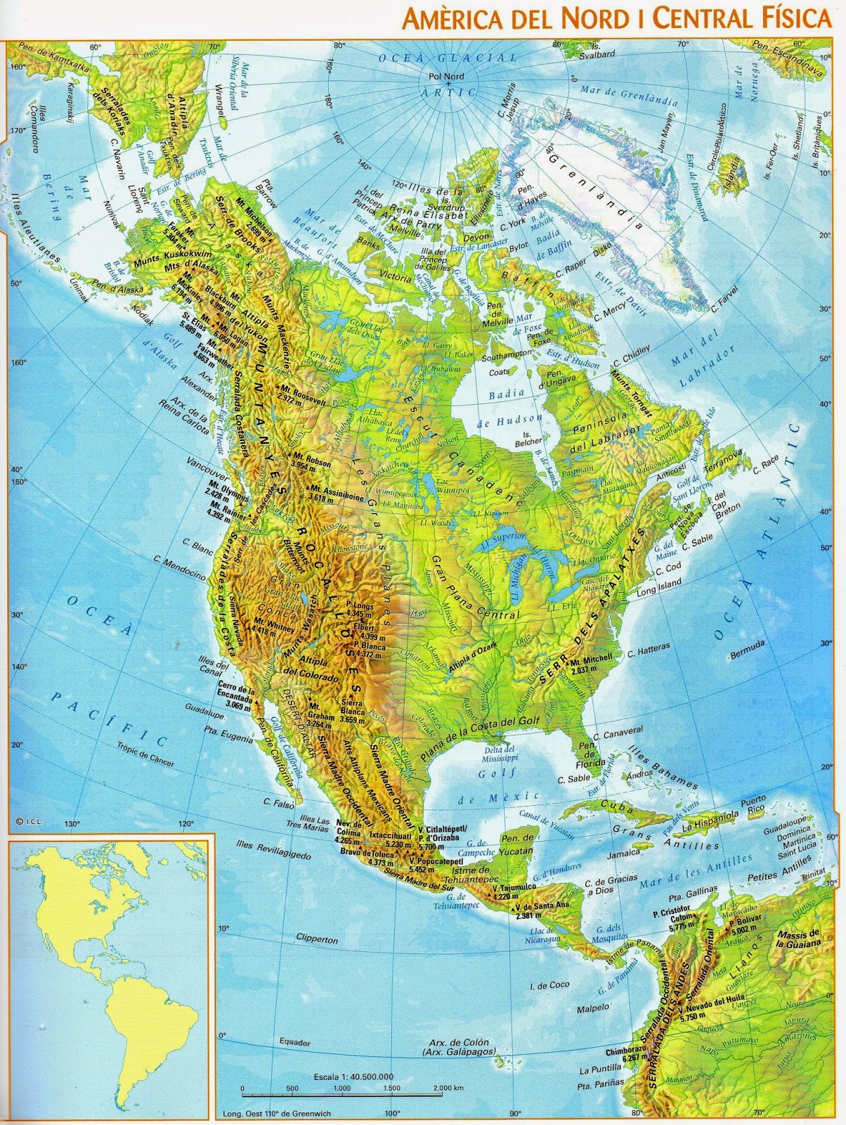 Mapa Fisico America Del Norte Mudo Mapa Images