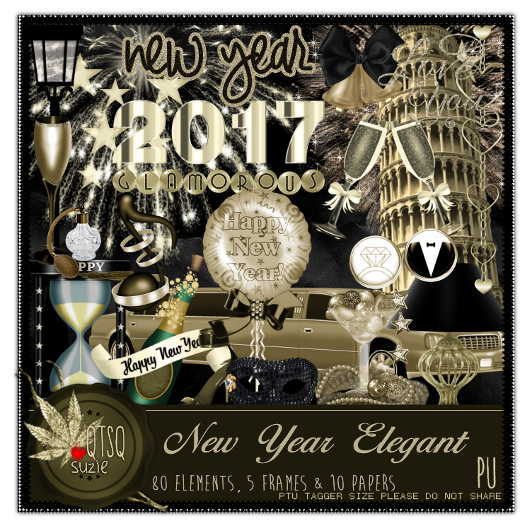 QTags by Suzie Q: New Kit in Store "New Year Elegant"