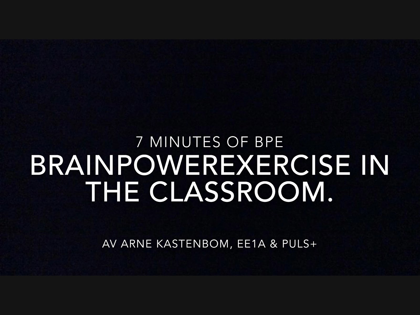 Brain Power Exercises