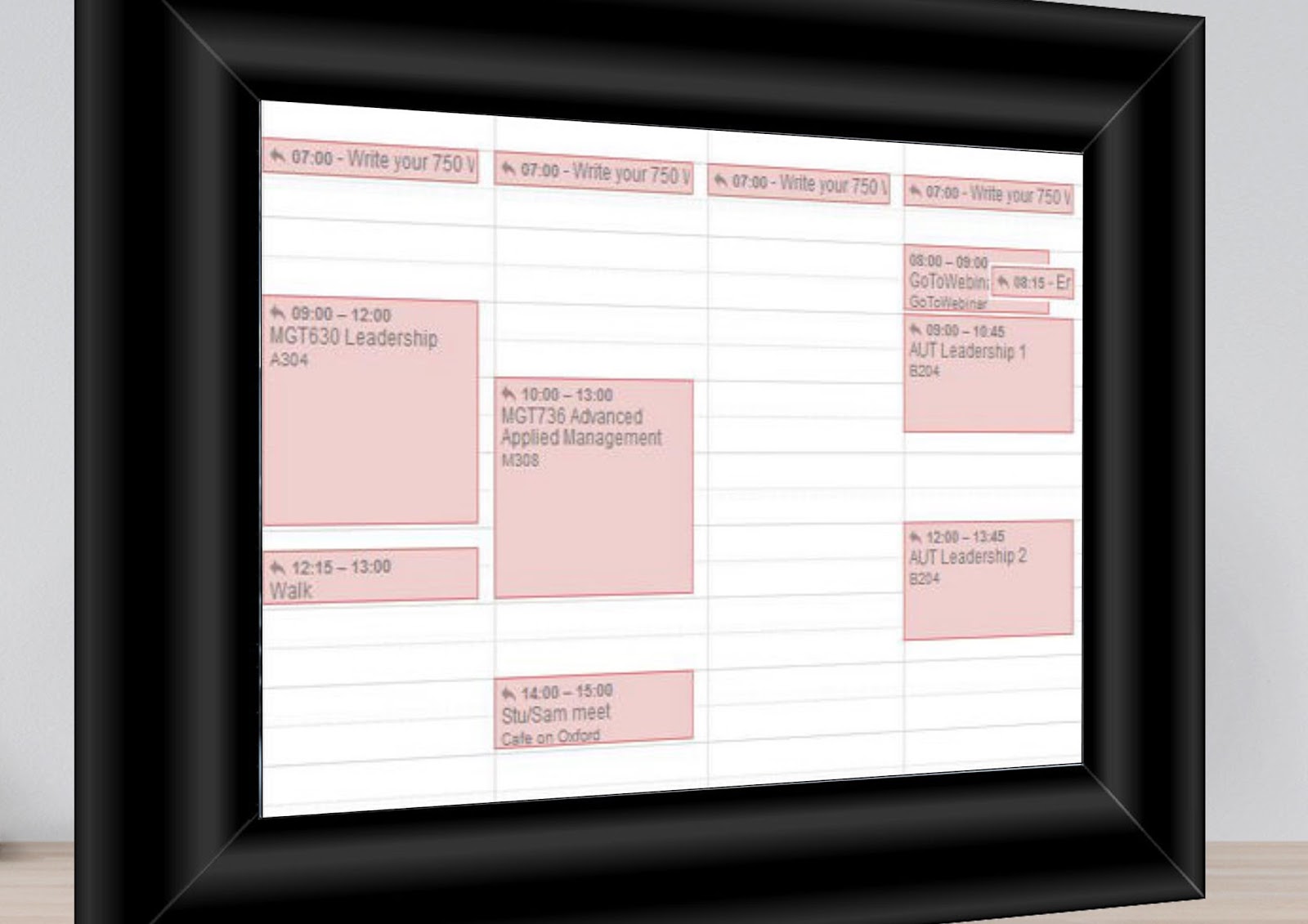 Acts of Leadership Using Google Calendar as a To Do List