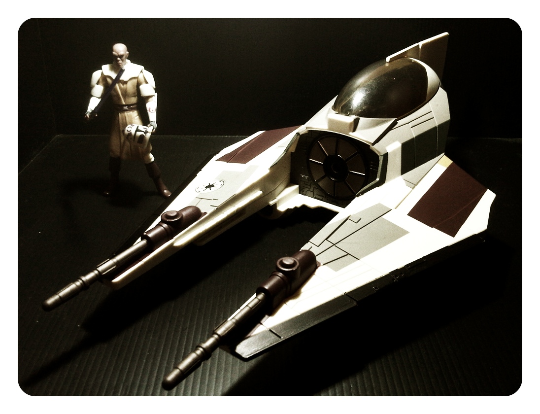 plastiq fantastiq Mace Windu Jedi Starfighter feat. Mace Windu & R8B7