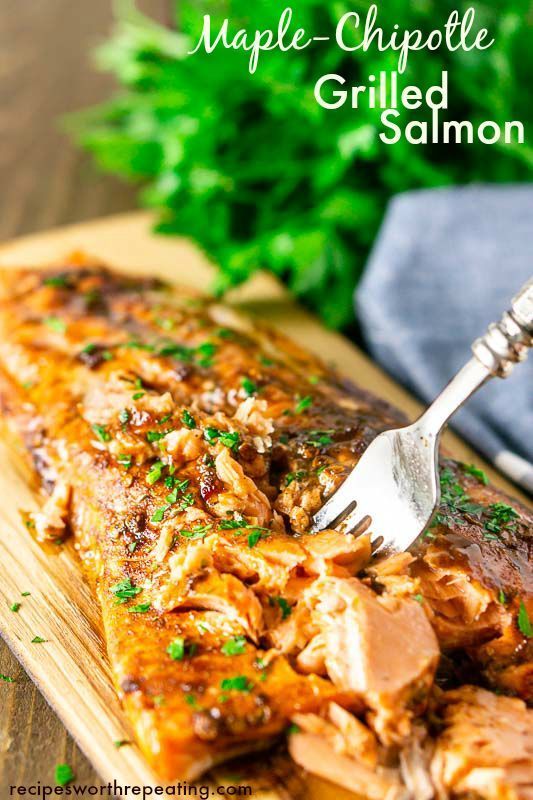 maplechipotle grilled salmon Recipes For Dinner Easy