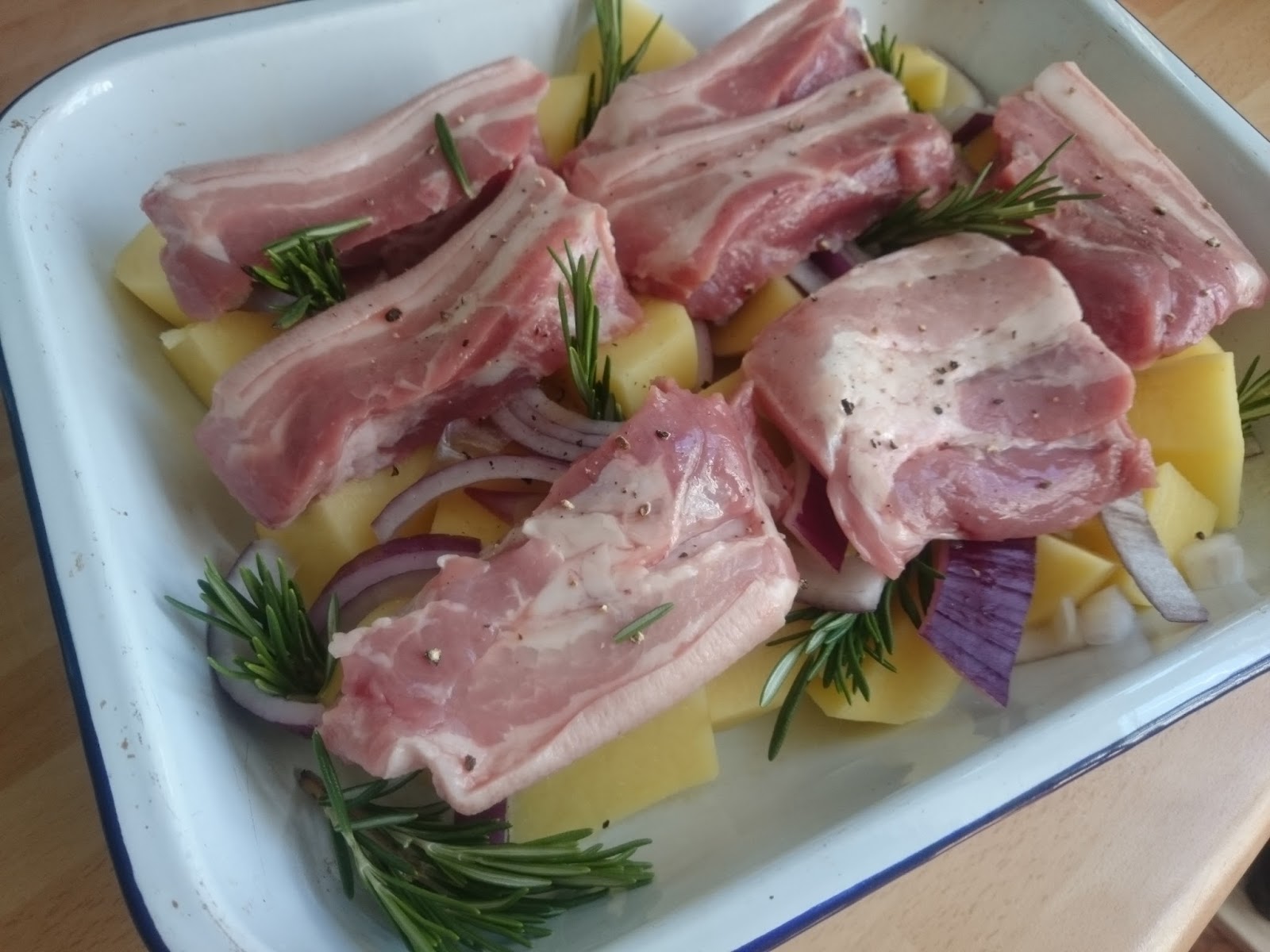 OrganicUnboxed RECIPE Roast Pork belly slices with potatoes The