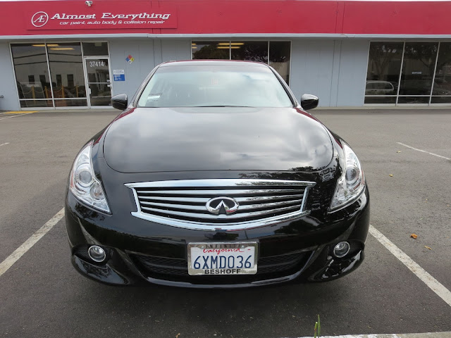 Infiniti before collision repairs at Almost Everything Auto Body