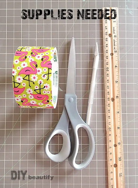 DIY duct tape wallet supplies