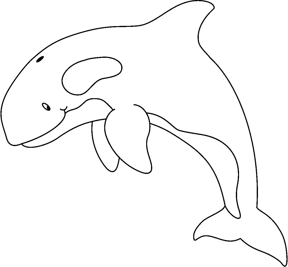 RECURSOS y ACTIVIDADES para Educación Infantil: Dibujo para colorear de  ORCAS