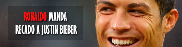 Cristiano Ronaldo envia mensagem a Justin Bieber