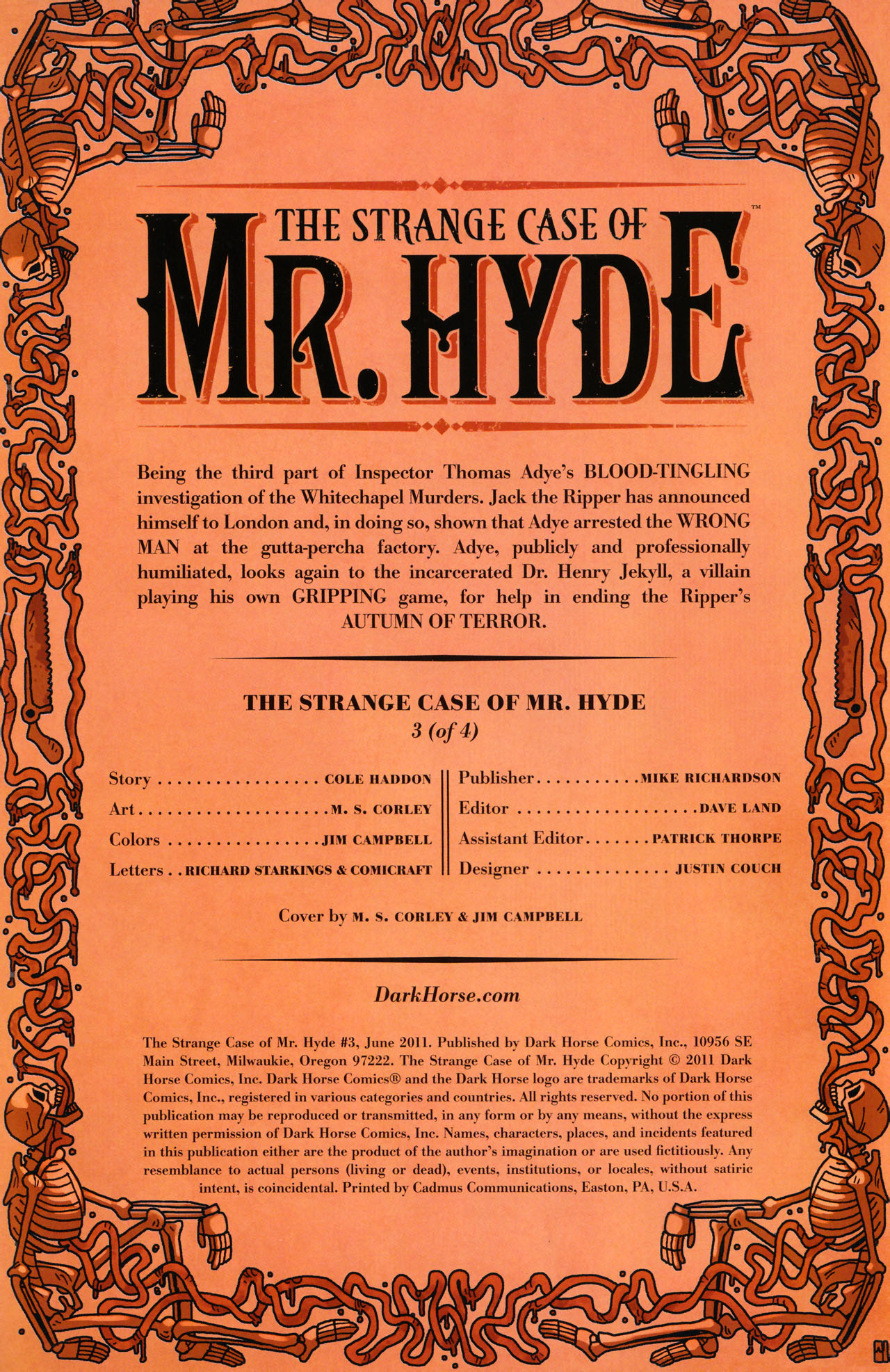 Read online The Strange Case of Mr. Hyde comic -  Issue #3 - 2