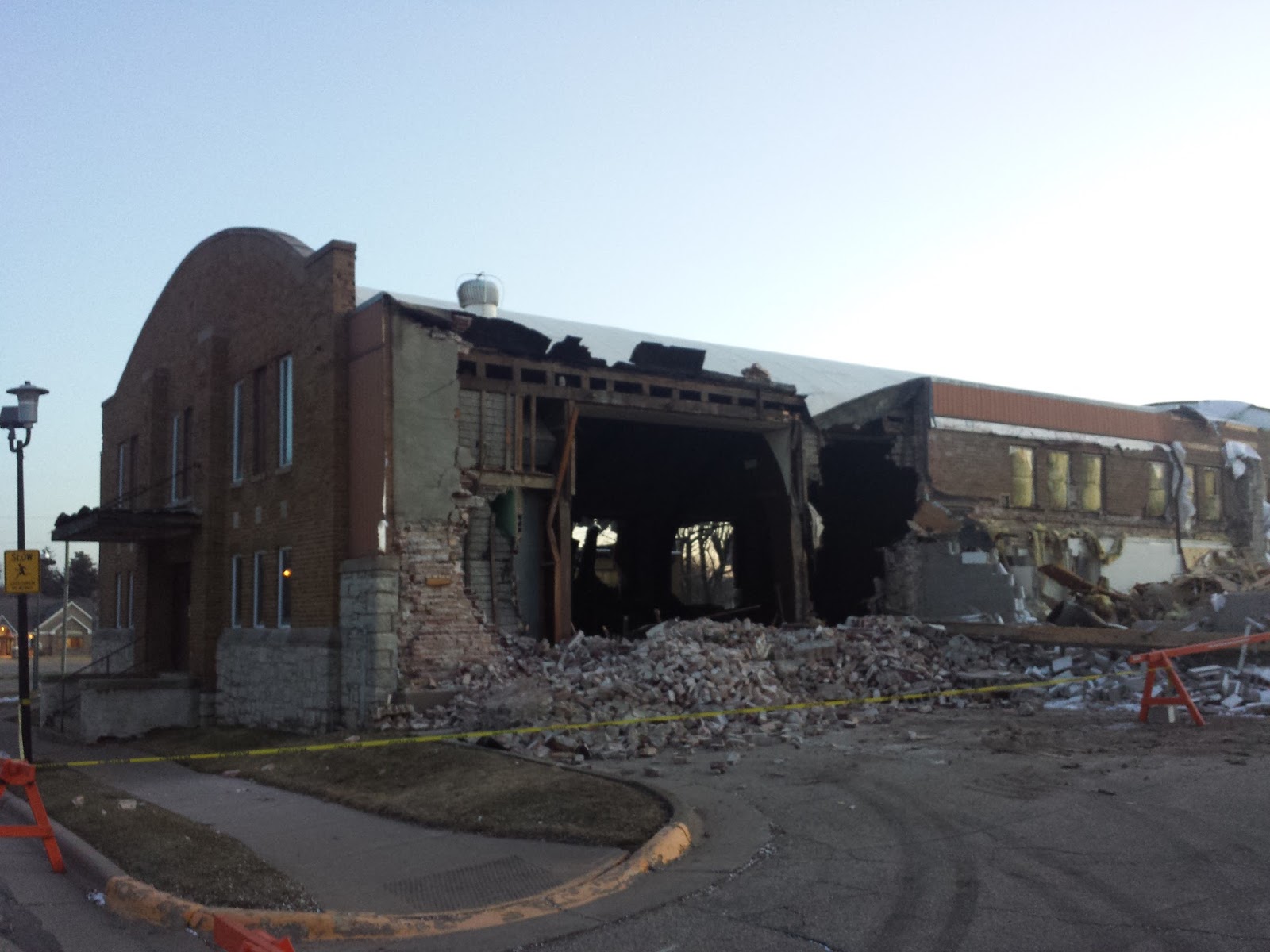 Cuba City landmark comes down