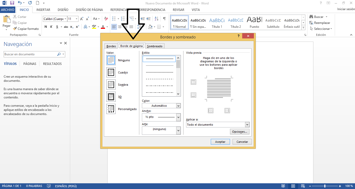 formato de caratulas en word