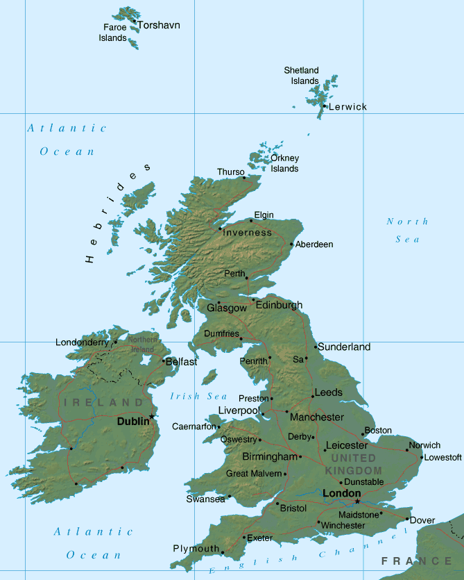 england Geography map