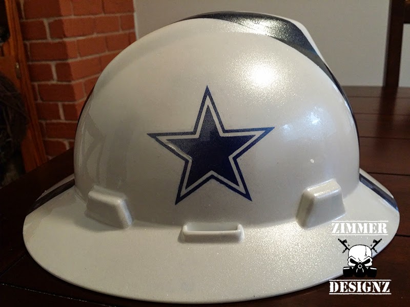 Zimmer DesignZ Custom Paint: Custom Painted Dallas Cowboys Hard Hat