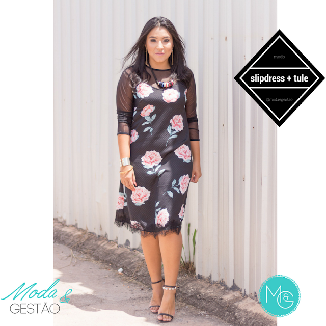 Slip dress floral: look do dia