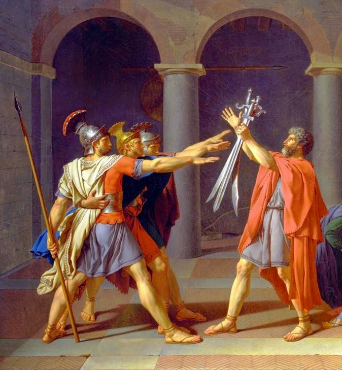 HISTORIA DEL ARTE temas, imágenes y comentario ** DAVID. El juramento de los Horacios HISTORIA DEL ARTE temas, imágenes y comentario ** DAVID. El juramento de los Horacios