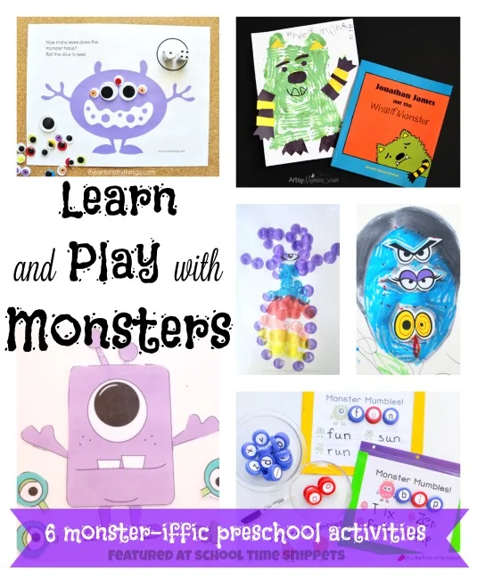 playful preschool monster activities