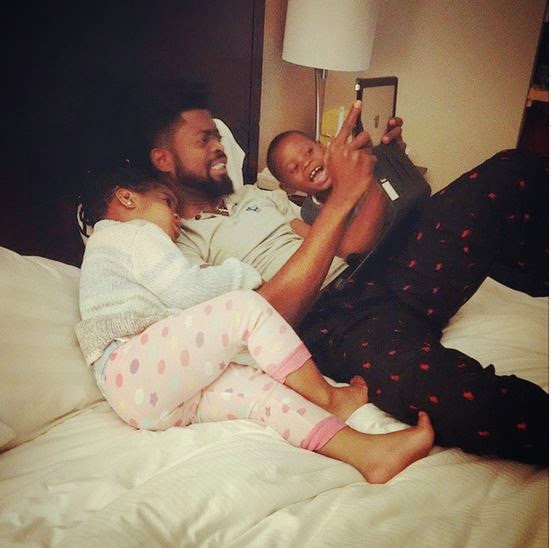basketmouth and his kids