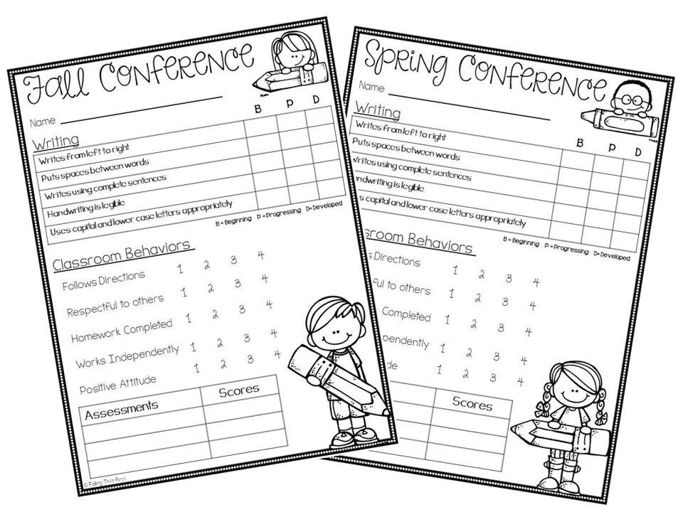 Parent Teacher Conference Forms (Free)