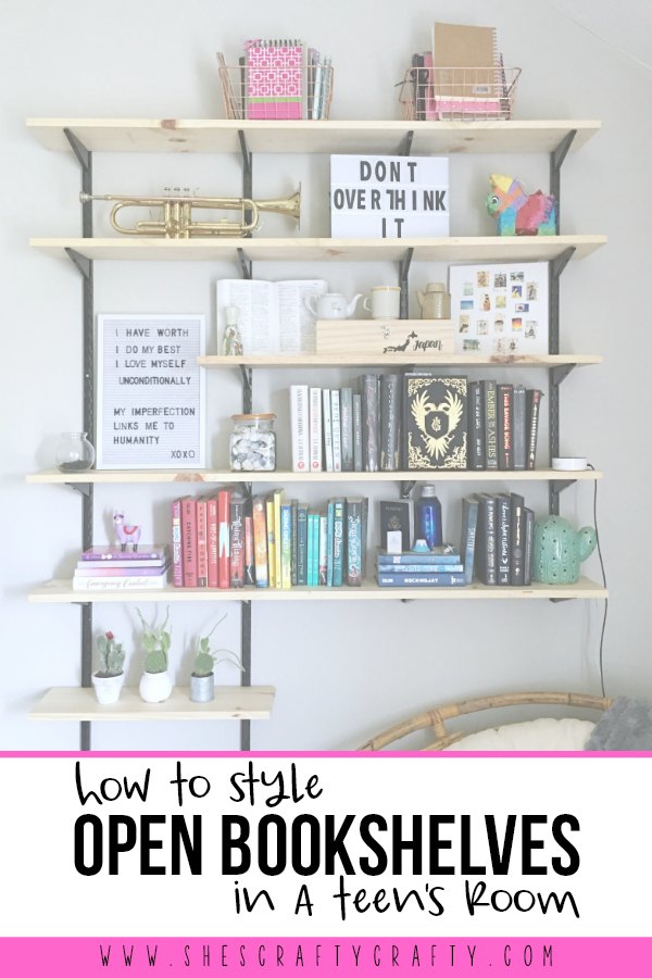 girls room bookshelf