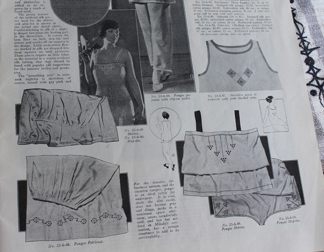1923 lingerie sewing instructions