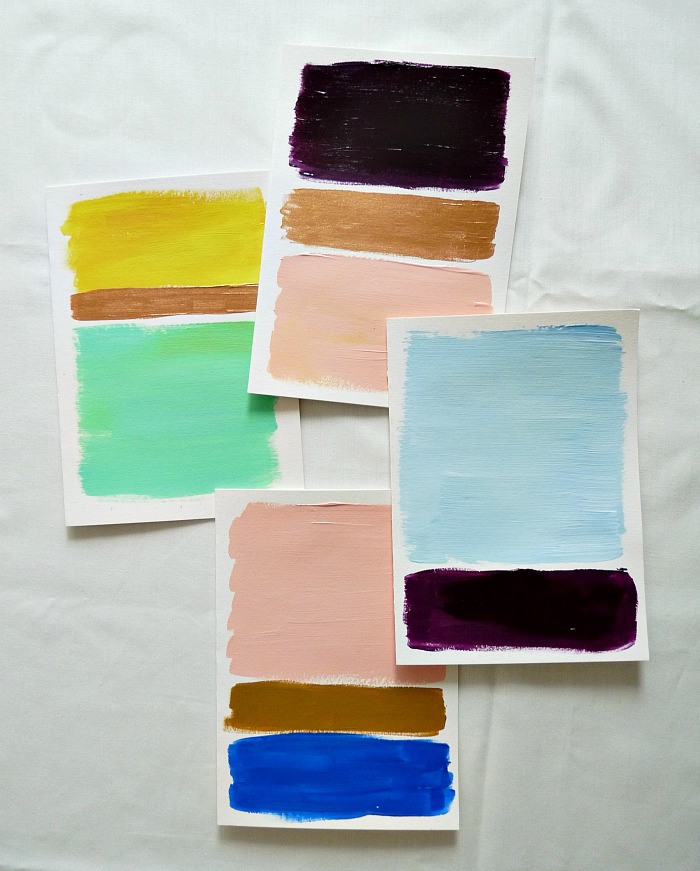 How to Make Rothko-Inspired Hand Painted Note Cards