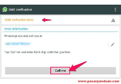 verifikasi whatsapp melalui panggilan telp
