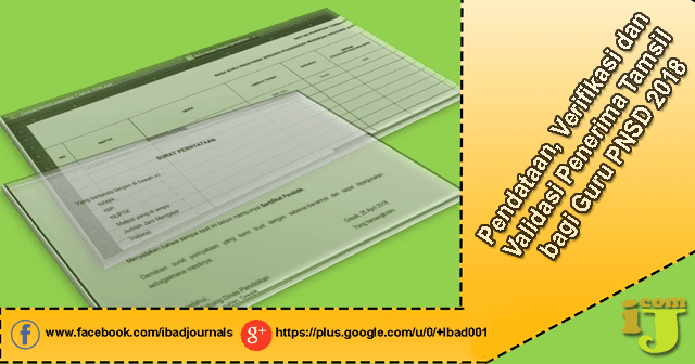Pendataan, Verifikasi dan Validasi Penerima Tamsil bagi Guru PNSD 2018