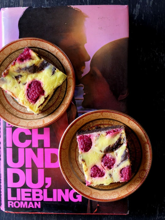 Amour Cheesecake Brownie Mit Himbeeren Salzkorn Meine Gartenkuche