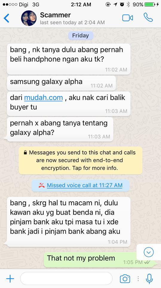 Saya Minta Maaf Akan Bayar Balik Duit Abang Tolong Tarik Balik Laporan Polis Rayu Scammer Ohsemmedia