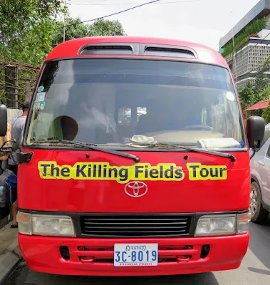 Phnom Penh Hop-on Hop-off Bus en route to the Choeung Ek Killing Fields