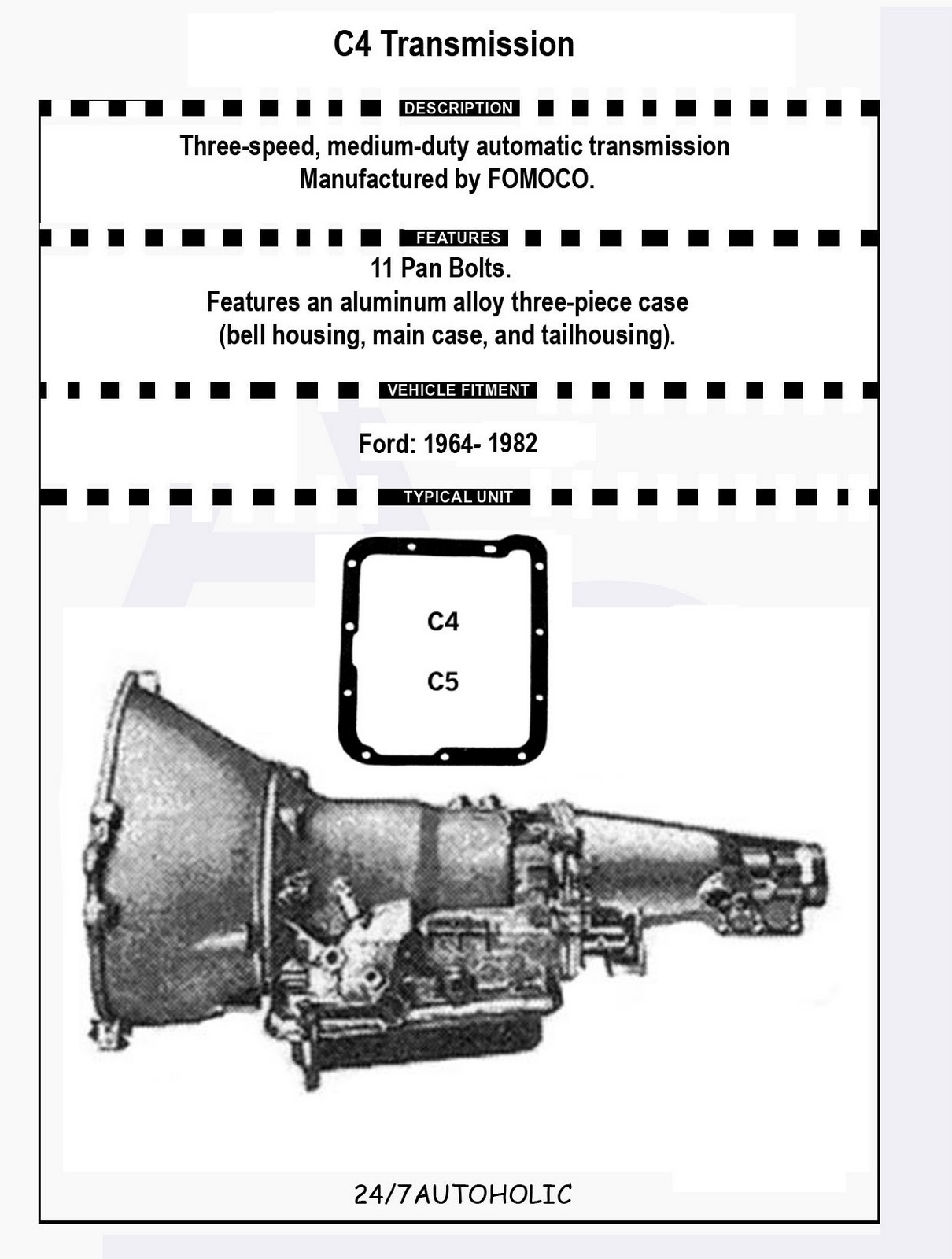 247 AUTOHOLIC: Ford Transmission Info...