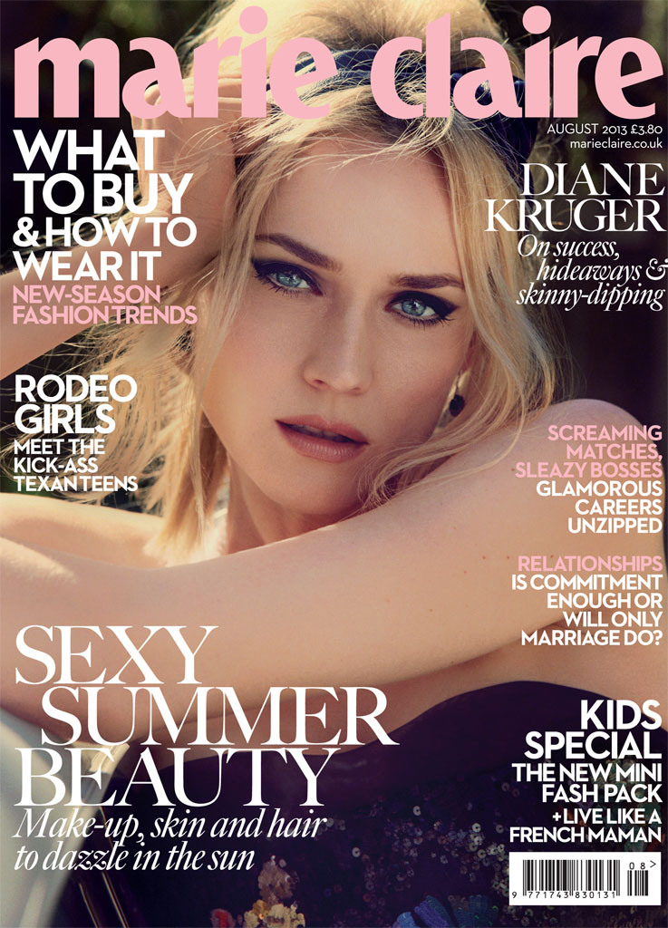 loveisspeed.......: Diane Kruger is Retro Chic for Marie Claire UK ...
