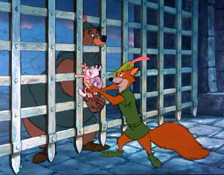 Little John in jail Robin Hood 1973 animatedfilmreviews.filminspector.com