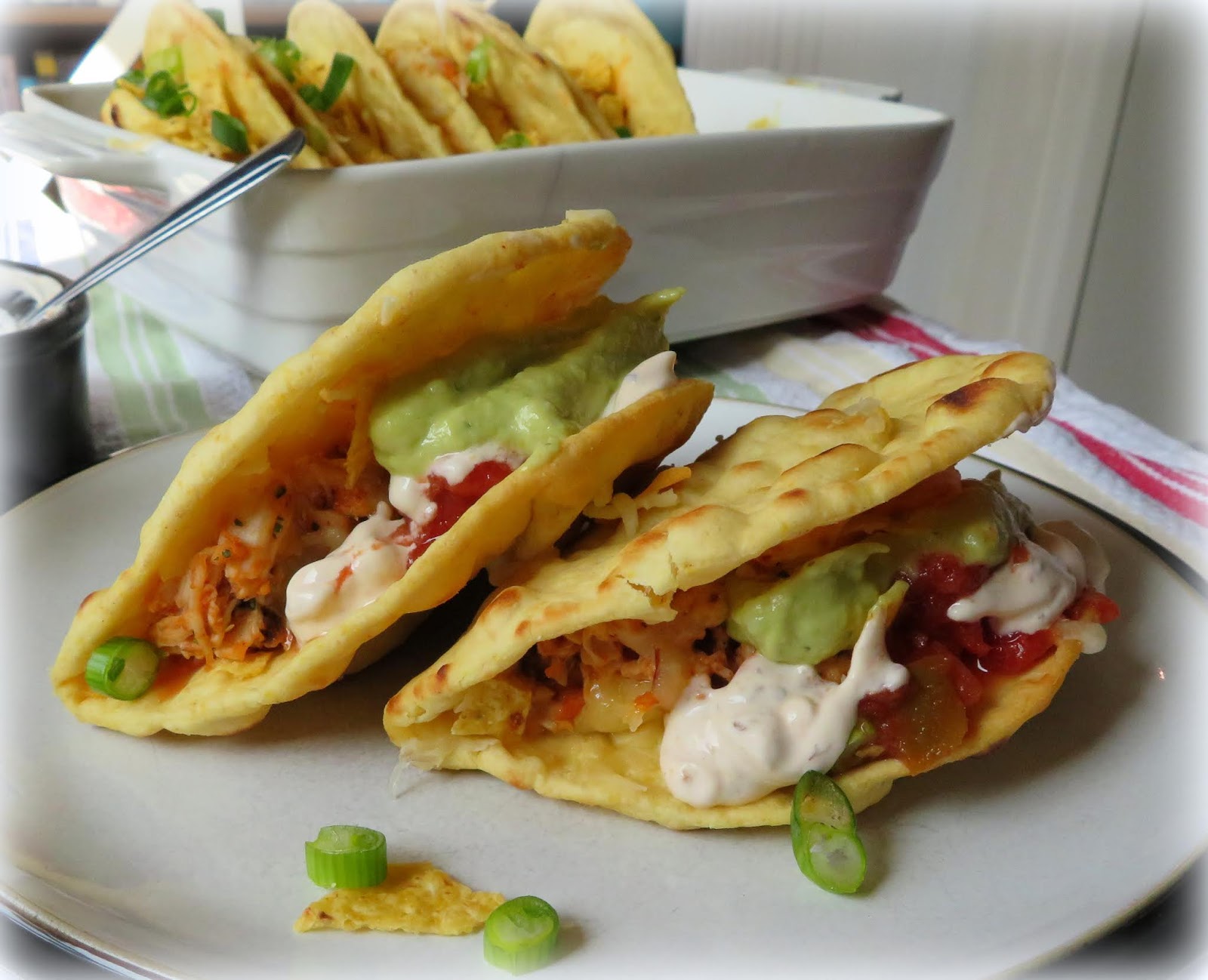 The English Kitchen Chipotle Lime Chicken Flatbread Tacos