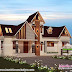 2561 square feet 4 bedroom western model house plan