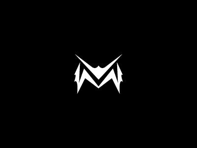 Jagged Letter M Concept Logo