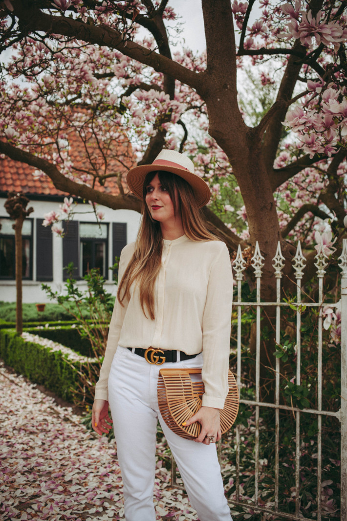 White and cream outfit best sale