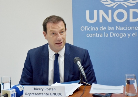 El representante de la UNODC en Bolivia, Thierry Rostan / ABI