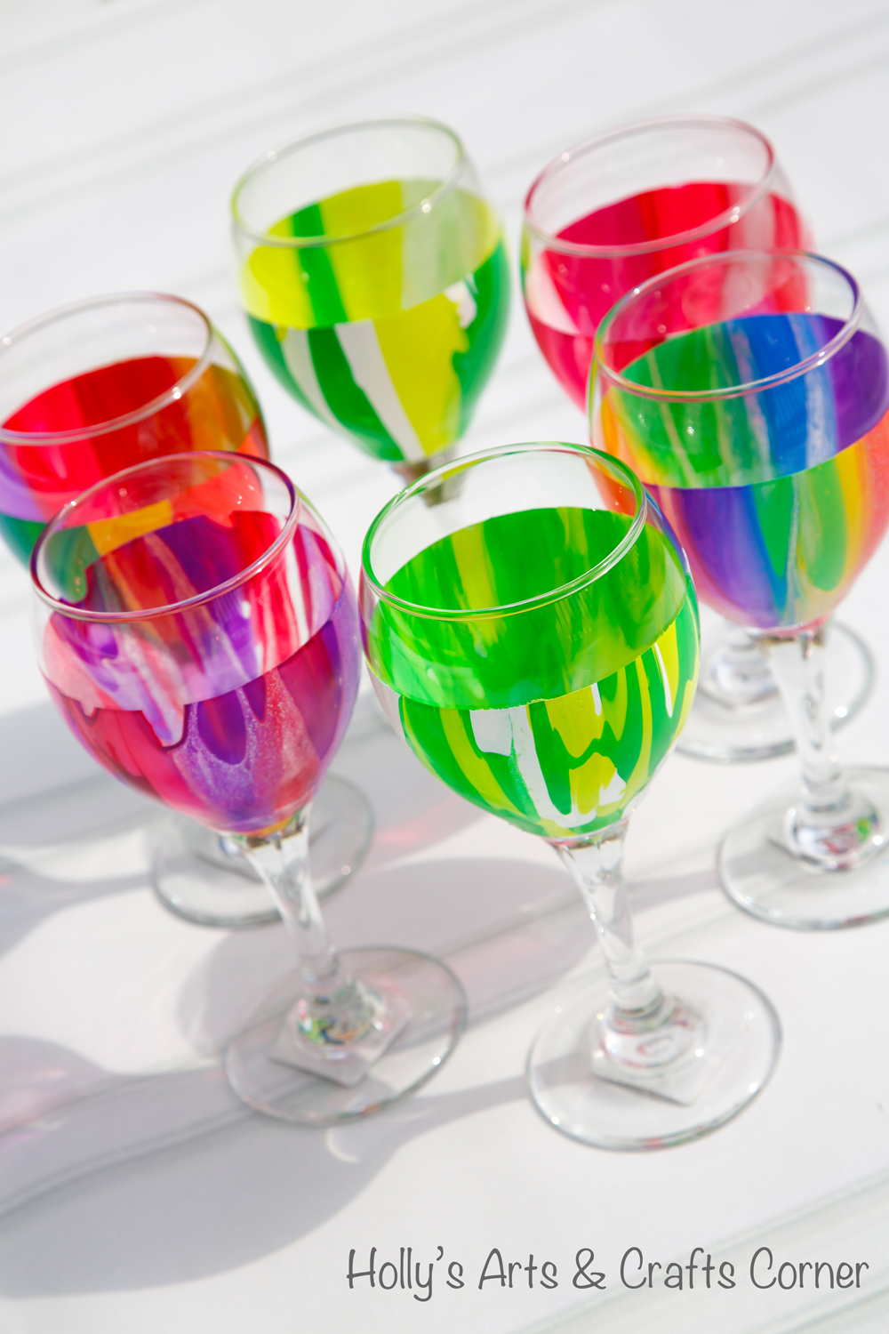 Go Color Crazy With DIY Pop Art Wine Glasses