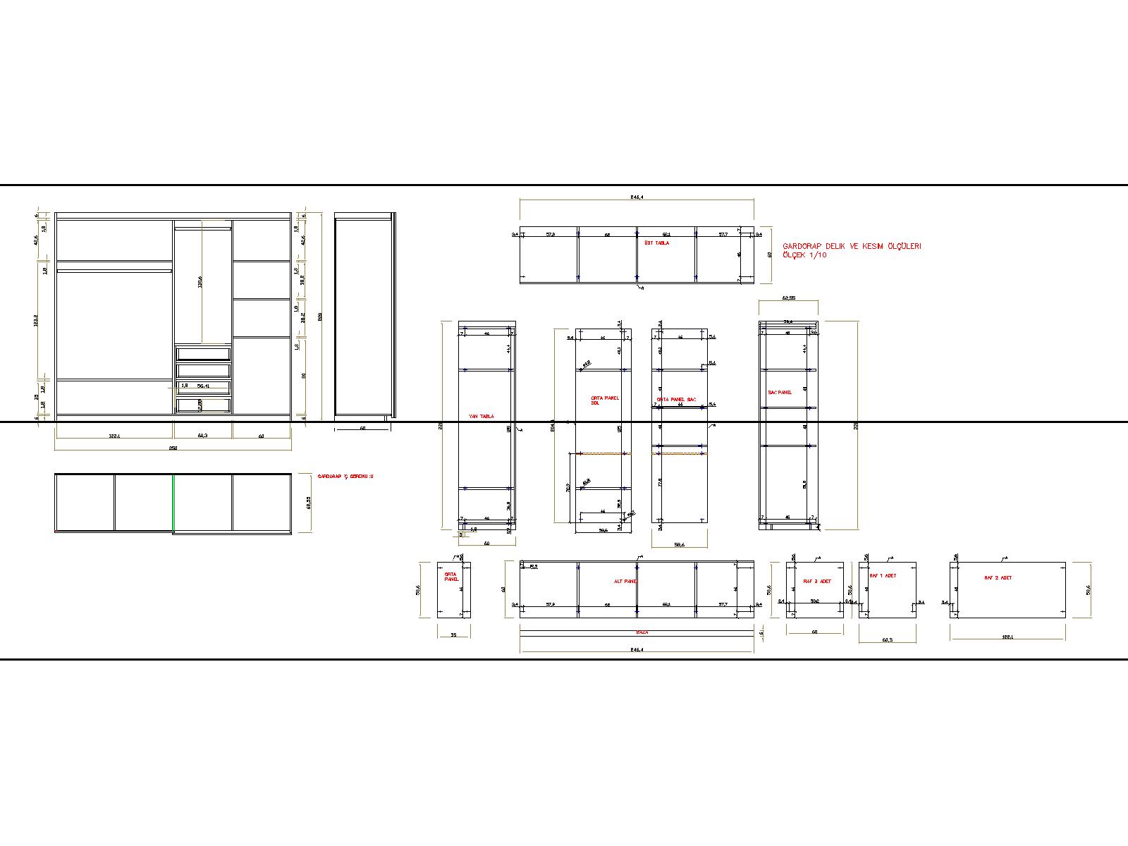 En iyi 3 Boyutlu Dolap Cizimi
