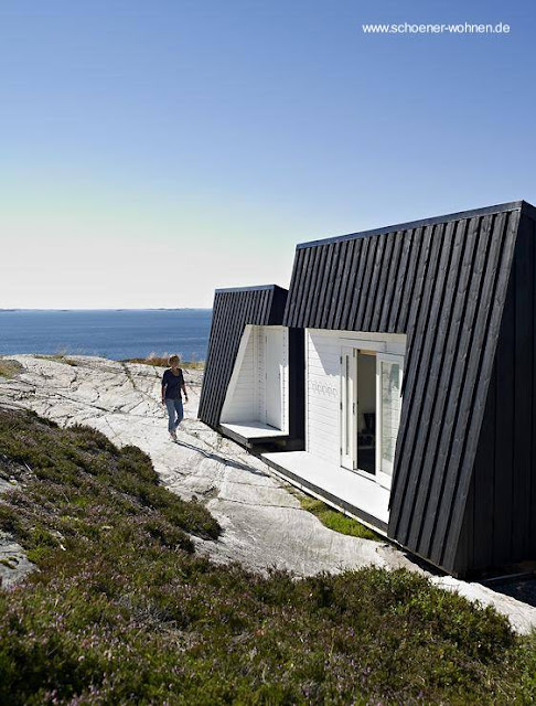 Casa de madera diseño moderno en Noruega Cabaña contemporánea nórdica