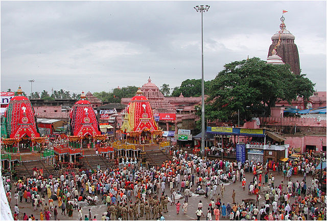  Ratha Yatra is organized at Jagannatha Temple  Things to create inwards India: Jagannatha Temple (Puri) Ratha Yatra 2014