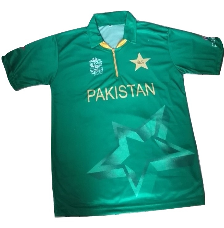 ICC Worldcup Cricket T20 2016 Pakistan Aj HS CA T-Shirt Jersey M, L 
