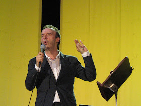 Roberto Benigni on stage in his touring  one-man show, TuttiDante