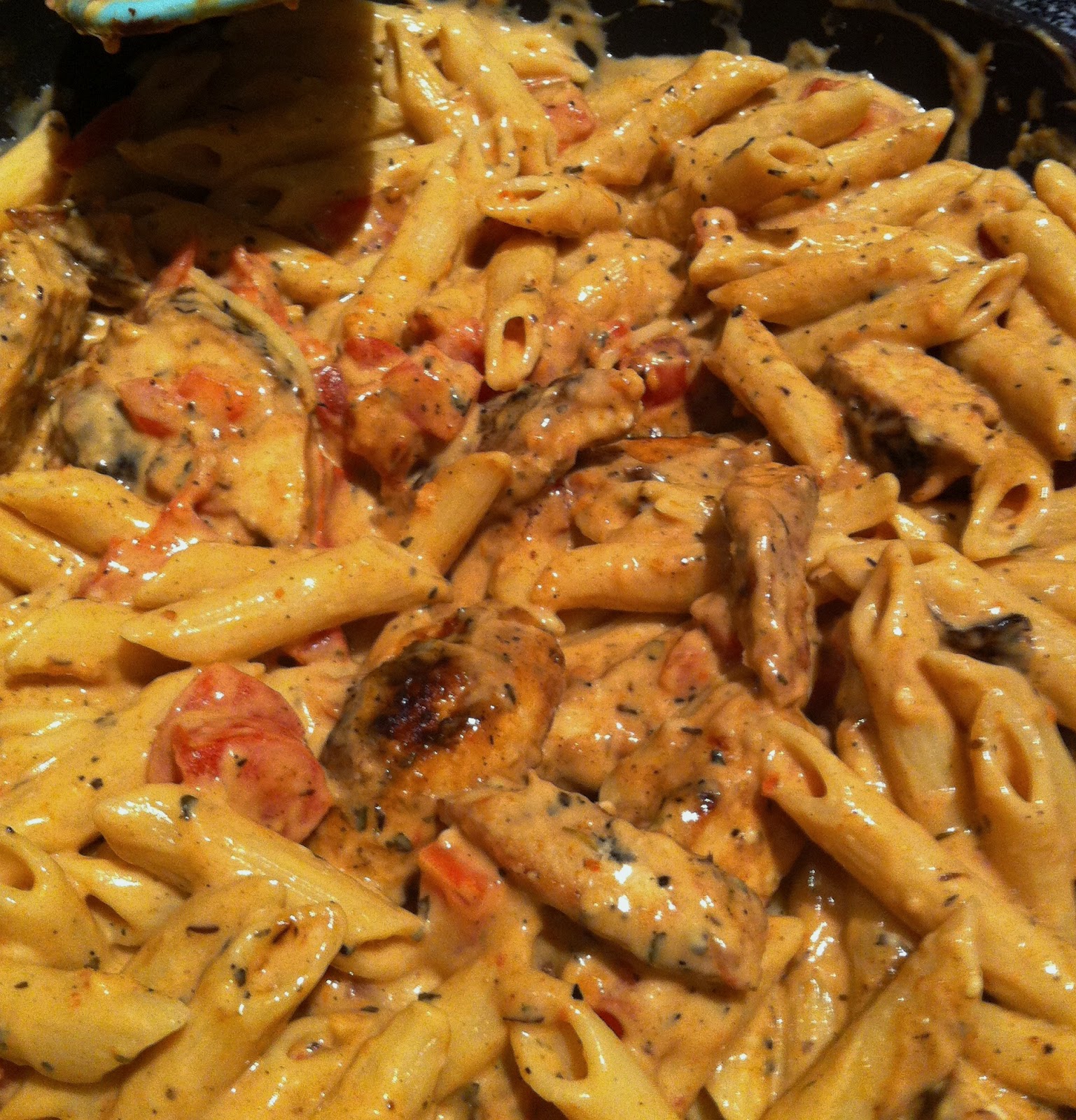The Art of Comfort Baking Penne with Blackened Chicken and SunDried