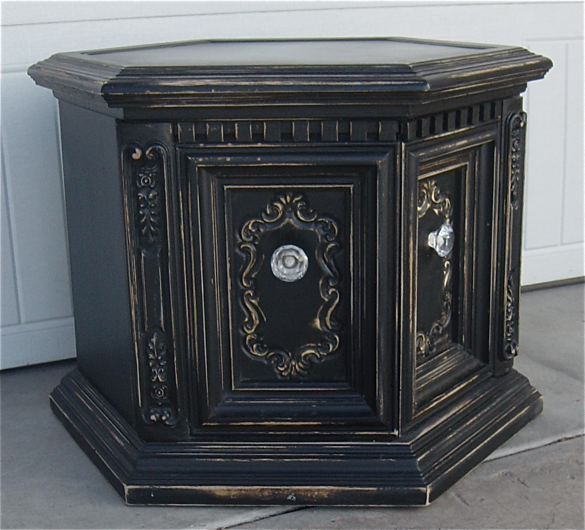 The Backyard Boutique by Five to Nine Furnishings Black Distressed