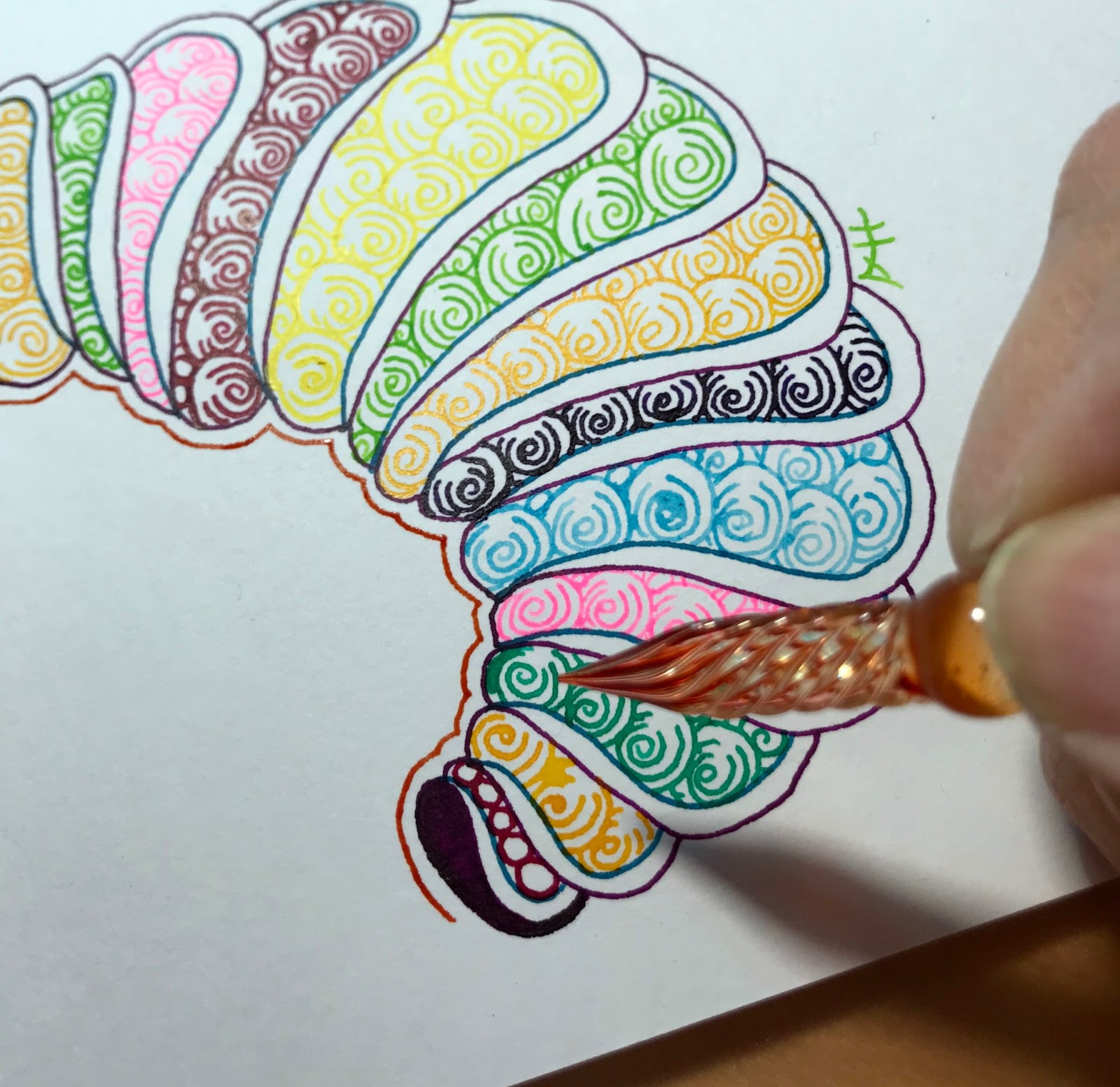 Alice Hendon Glass Dip Pen and Ink