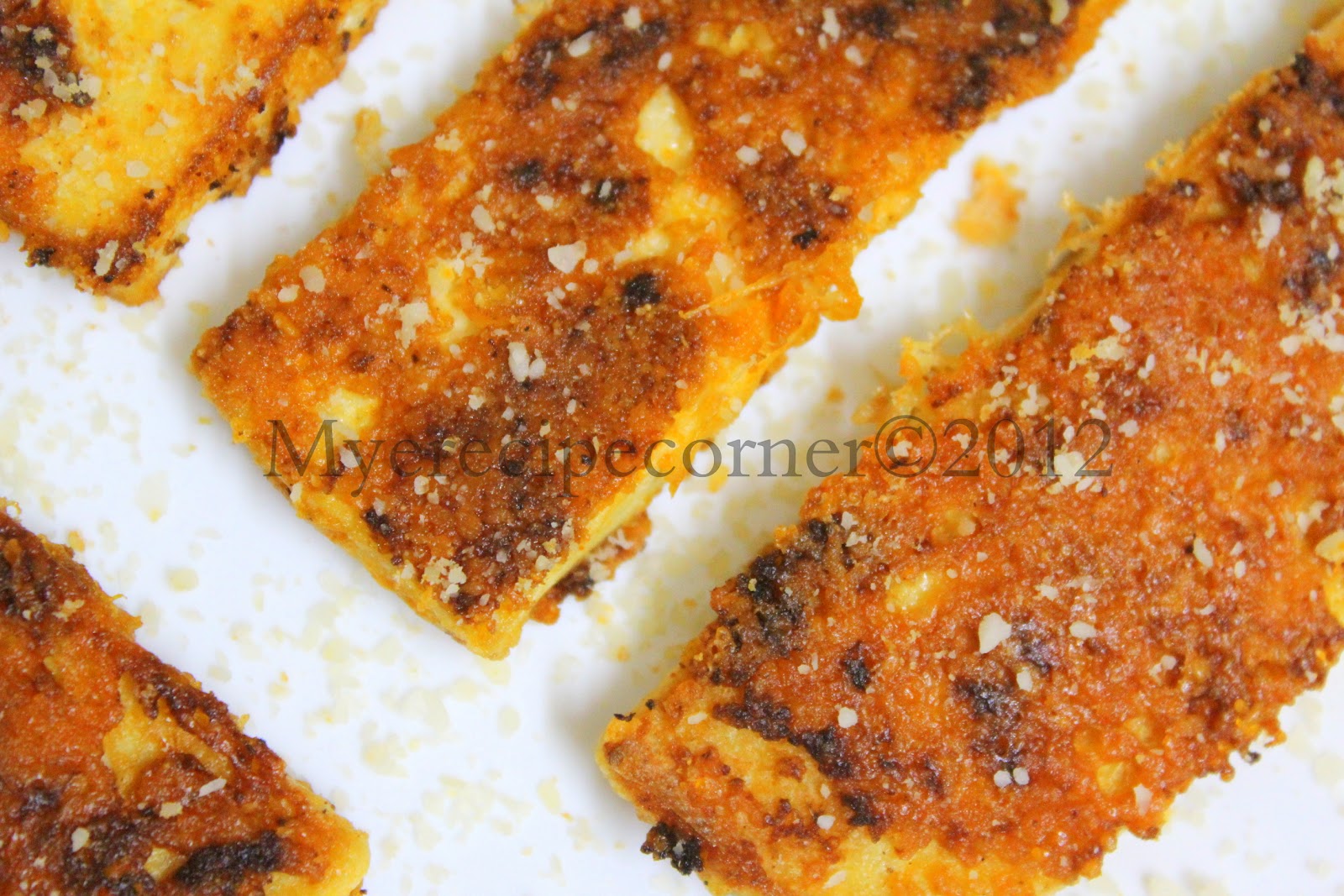 Mye's Kitchen: Parmesan Crusted Tofu Recipe