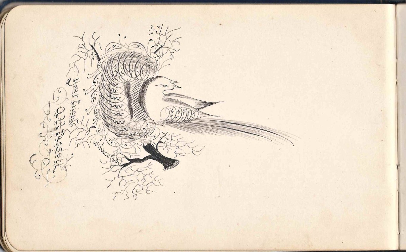 Heirlooms Reunited 1880s Autograph Album of Malvina Evalina Keeler