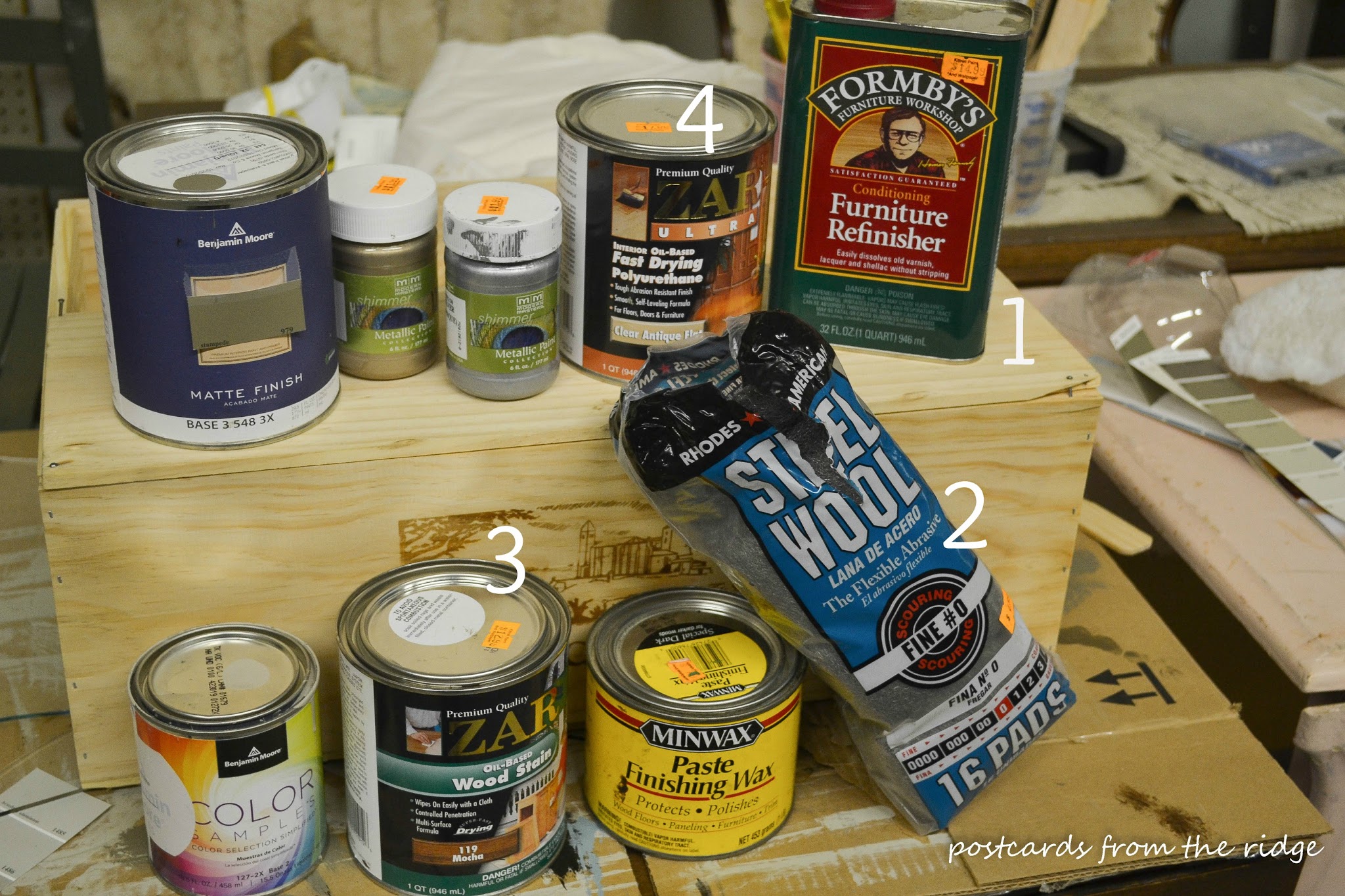 Postcards from the Ridge: How to refinish furniture tutorial with complete instructions and products needed.